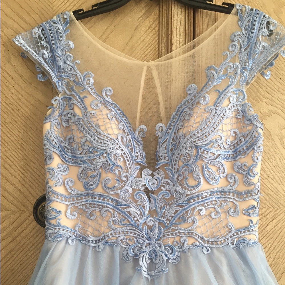 Beautiful Light Blue/Periwinkle Long Prom Dress